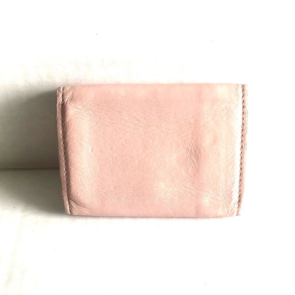Balenciaga Blush Pink Leather Compact Wallet - Picture 2 of 10